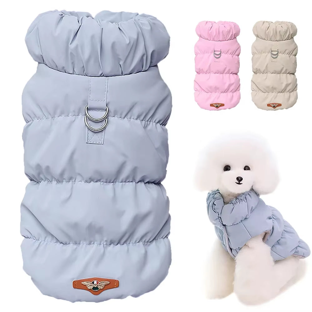 SnuggleFit Winter Pet Jacket – Soft, Stylish Warmth for Small to Medium Dogs & Cats