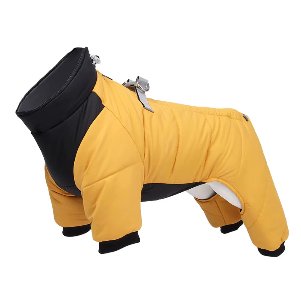Waterproof Small Dog Clothes Winter Dog Coat with D Ring Warm Pet Clothing for Medium Dogs Puppy Jacket Chihuahua Poodle Costume